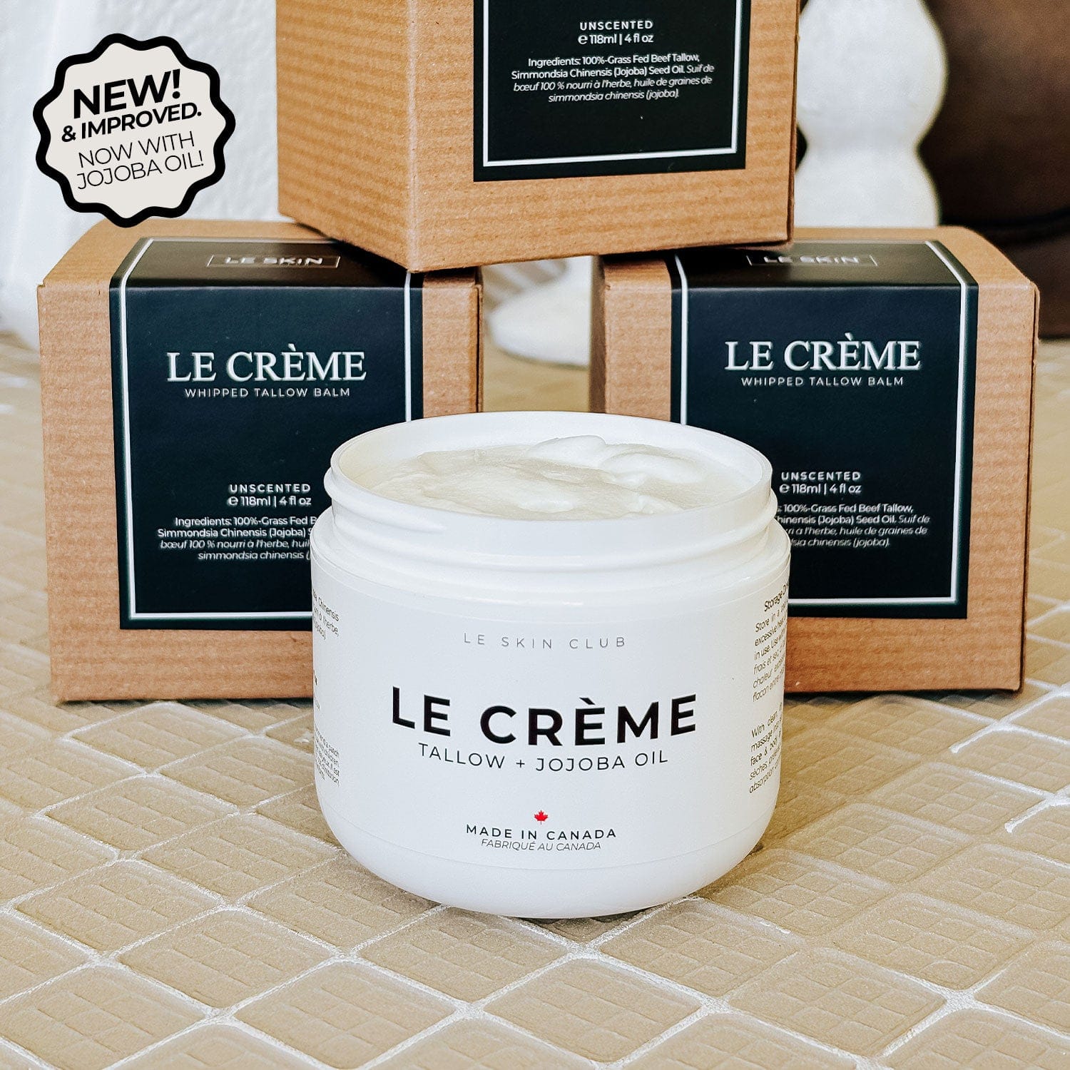 Unscented Tallow Cream - Face & Body 118mL/4fl oz – Le Skin Club