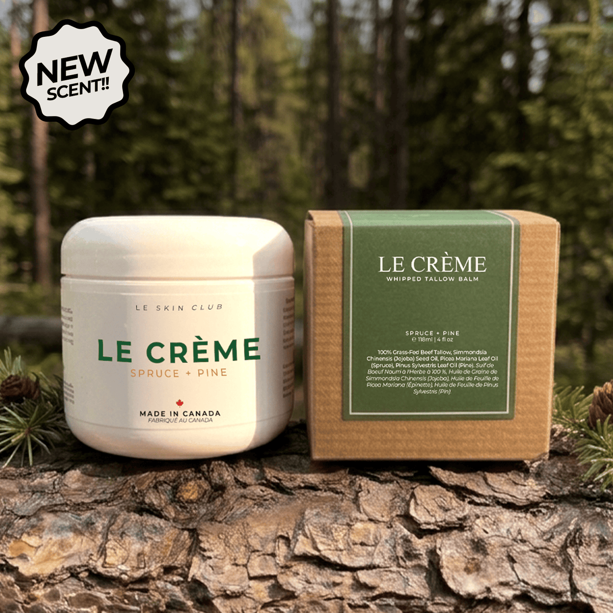 Spruce + Pine Tallow Cream - Face & Body 118mL/4fl oz
