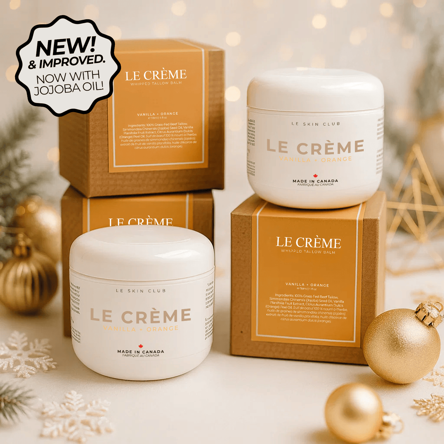 Le Crème© - Vanilla + Orange Whipped Tallow Balm